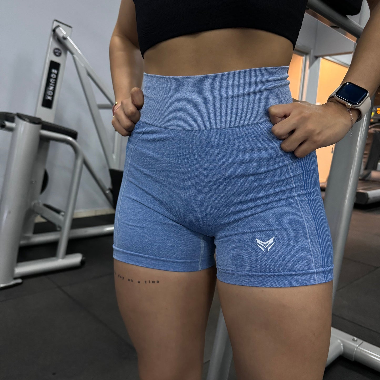 Light Blue Premium Biker Shorts